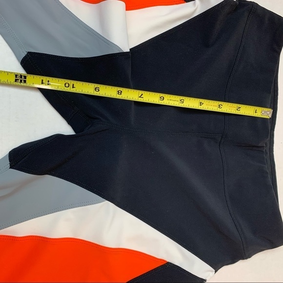 NO KA’ OI  leggings black orange gray and white - Picture 7 of 9